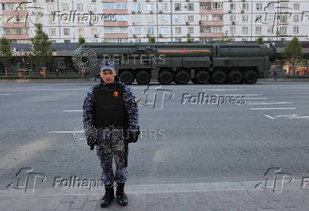 Rehearsal for Victory Day parade in Moscow