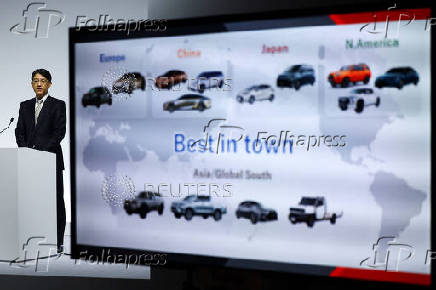 Toyota Motor holds a media briefing for the financial results in Tokyo