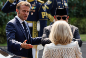 French President Macron visits Indonesia
