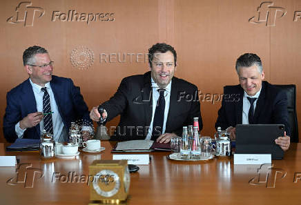 Weekly cabinet meeting at the Chancellery in Berlin