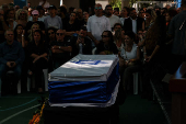 Funeral of hostage Yonatan Samerano, in Tel Aviv