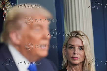 U.S. President Trump speaks to the media at the White House in Washington