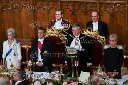 French President Macron visits Britain