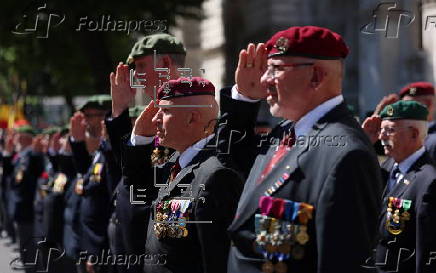Belgium Armed Forces parade in London