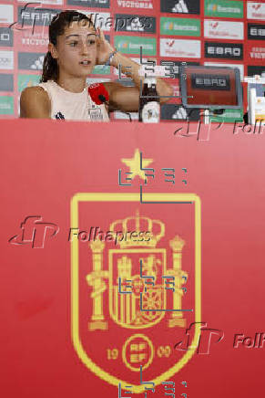 Rueda de prensa tras el entrenamiento selección española femenina de fútbol