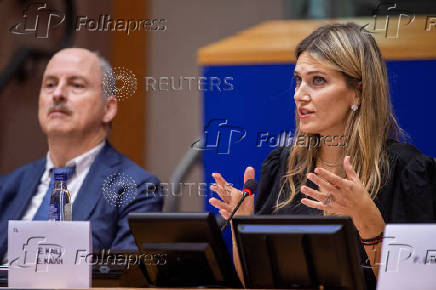 European Parliament vice president, Greek socialist Eva Kaili, is seen at the European Parliament in Brussels
