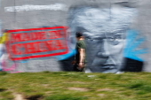Donald Trump graffitti in Berlin