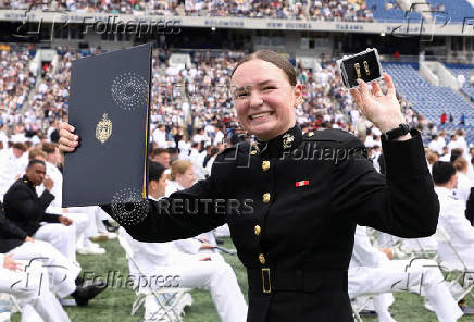 Graduation and Commissioning Ceremony at the U.S. Naval Academy in Annapolis, Maryland