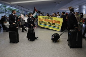 Protest erupts after US detains Palestinian visitors at San Francisco Airport