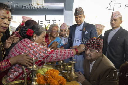 Birthday celebrations for Nepal’s former King Gyanendra in Kathmandu