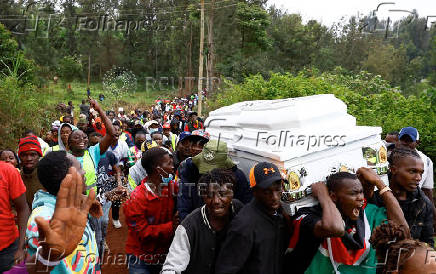 Burial of Boniface Kariuki, the hawker who was shot in the head by police during protests in Muranga