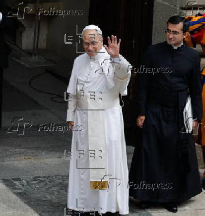 Pope Leo XIV leads Angelus prayer at Castel Gandolfo