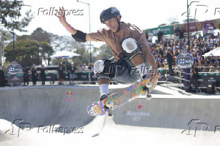 Circuito nacional de skate, o STU National, no Complexo do Tarumã, em Curitiba