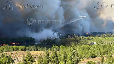 Wildfire in Turkey's northwestern city of Canakkale