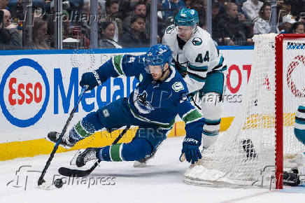 NHL: San Jose Sharks at Vancouver Canucks