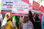 Labour Day protest in Hyderabad