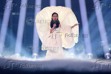 Dress rehearsal 2 ahead of the second semi-final for the 2025 Eurovision Song Contest, in Basel