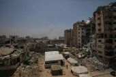 Israeli air strike in the west of Gaza City