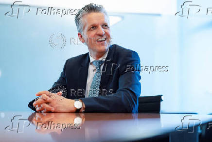 German Minister for Special Tasks and Head of the Federal Chancellery Frei attends an interview with Reuters, in Berlin