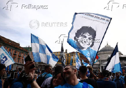 Serie A - Napoli fans gather before Napoli v Cagliari