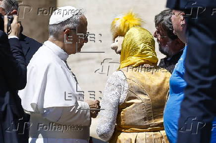 Pope Leo attends his weekly general audience
