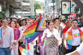 Annual LGBTQ+ Pride parade in Bangkok