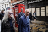 Britain's King Charles III visit Old Spitalfields Market and SXSW London