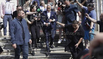Former presidential candidate Calin Georgescu appears at hearing in Bucharest