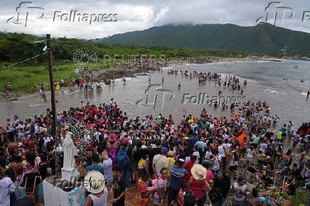 People celebrate Saint John the Baptist, in Ocumare de la costa
