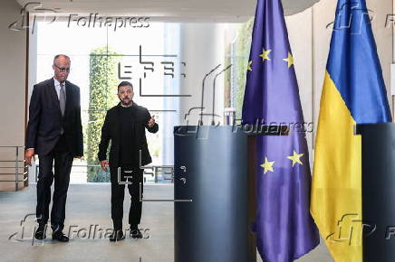 Ukraine's President Zelensky visits Berlin