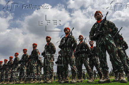 Japanese Self Defense Chief of Staff meets Indonesian Chief of Armed Forces in Jakarta