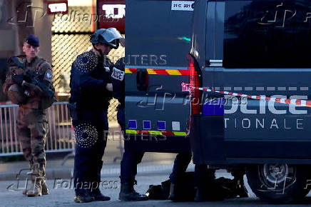 Security incident near the Champs Elysees avenue, in Paris