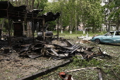 The aftermath of the overnight Russian attack in Ukraine's Kharkiv