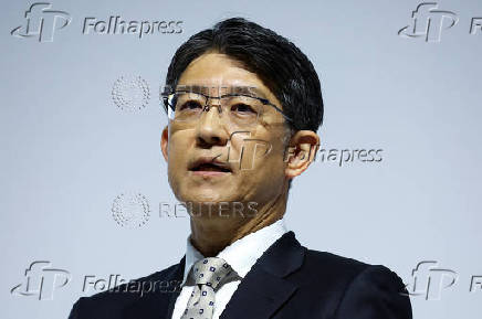 Toyota Motor holds a media briefing for the financial results in Tokyo