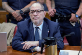 Harvey Weinstein appears at Manhattan Criminal Court for his sexual assault trial, in New York City