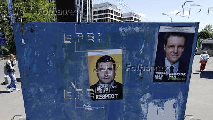 Romania's runoff presidential election campaign in Bucharest