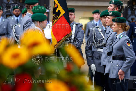 Swearing-in ceremony for new recruits of the German armed forces Bundeswehr, in Berlin
