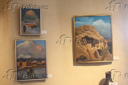 Histórias em óleo sobre tela de ed sandoval da terra do encantamento.
