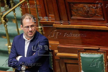 Belgian Prime Minister Bart De Wever responds to motion on Gaza situation in Brussels