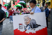 Protesters rally for Gaza in Sydney, Austalia