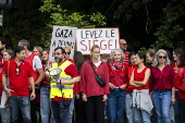Doctors Without Borders protest against militarization of aid to Gaza