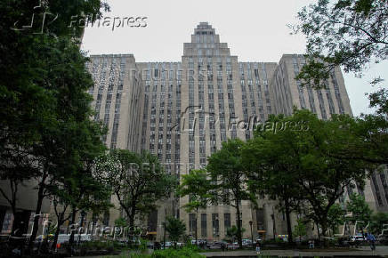 General view of the Manhattan Criminal Court in New York