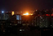 Russian drone and misille strike in Kyiv