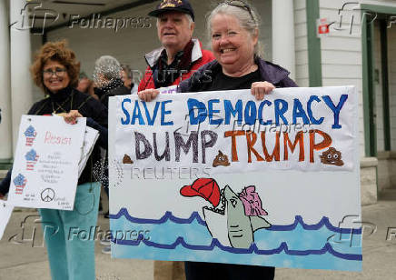 Protest Rally against Presdent Donald Trump in Rehoboth Beach, Delaware