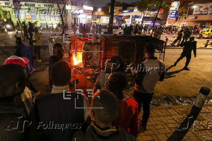 Street vendors protest in Nairobi against police harrassment