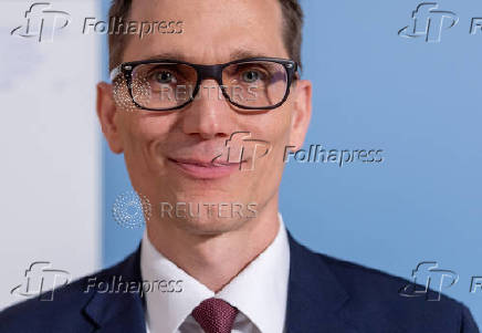 SNB Chairman Martin Schlegel poses after the rate decision conference of the Swiss National Bank, in Zurich