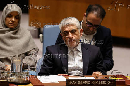 United Nations Security Council meeting about the conflict between Israel and Iran, in New York