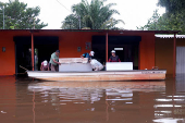 Heavy rains in Puerto Carreno