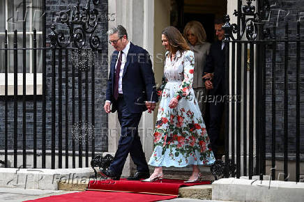 French President Macron visits Britain