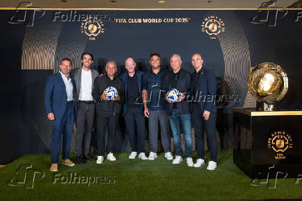 Copa do Mundo de Clubes da FIFA durante uma coletiva de imprensa na Trump Tower, em Nova York